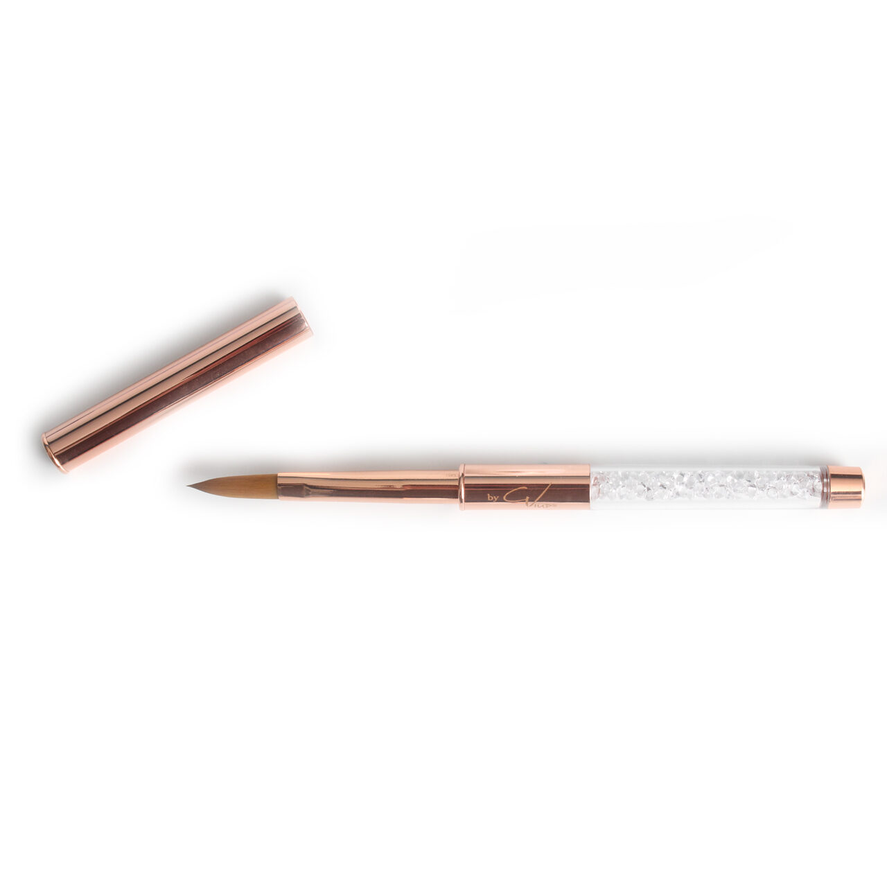 Acrylic Application Brush #12 Rose Gold